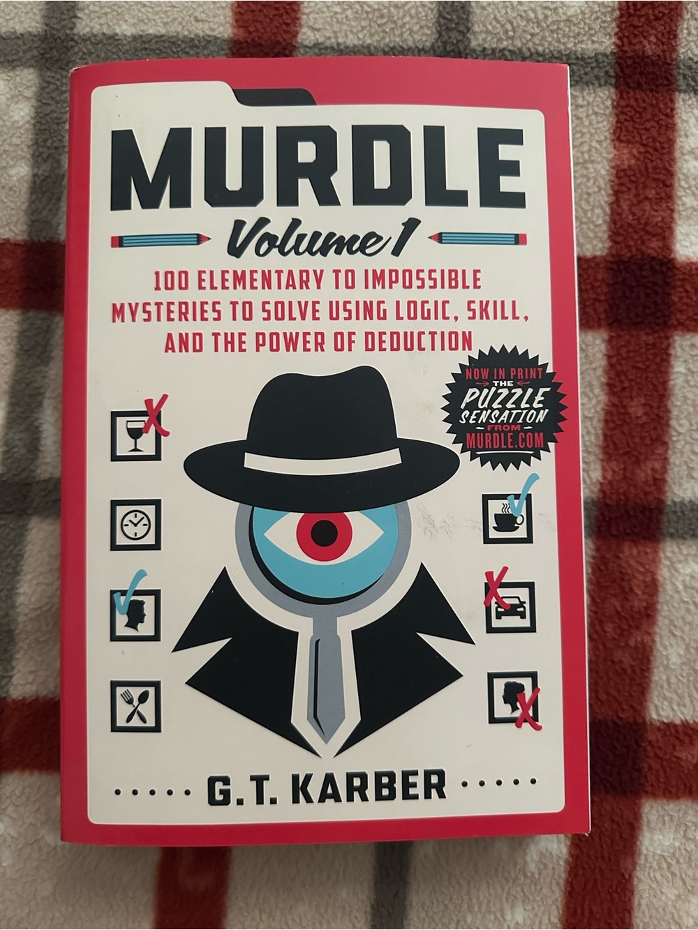 MURDLE Volume 1 Puzzle Book - Red, White, Black